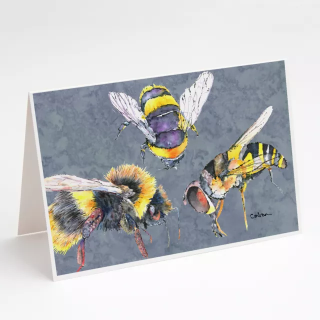 Bee Bees Honey Greeting Cards and Envelopes Pack of 8 8879GCA7P