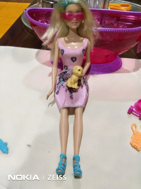20-pc Barbie DOLL Shoes Clothes + BATHTUB Toilet Cabinet PET Dog +++ MIXED LOT