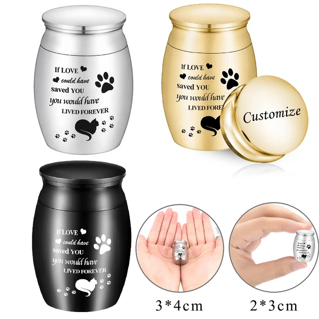 Personalized Pet Keepsake Small Urns For Cat Ashes Memorial Mini Urn