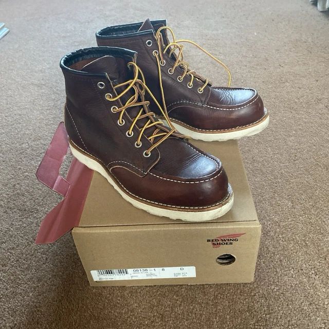 RED WING 8146 D ROUGHNECK MOC TOE BRIAR OIL SLICK