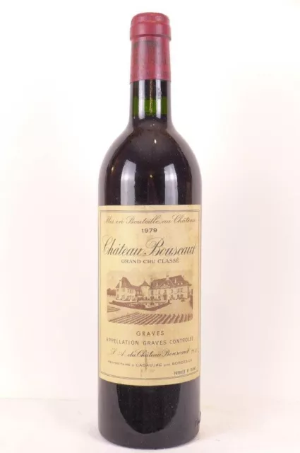 pessac-léognan château bouscaut grand cru classé rouge 1979 - bordeaux