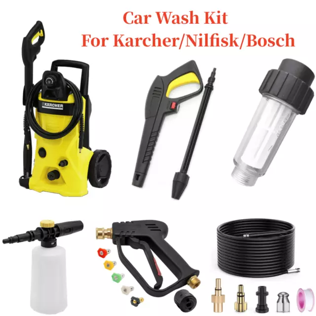 Snow Foam Lance Pressure Washer Blaster Car Wash Kit For Karcher /Nilfisk /Bosch