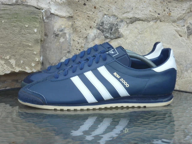 Redada Siesta Botánica VINTAGE 1980S ADIDAS Rom 2000 UK9.5 Made In Taiwan / Yugoslavia OG Rare 80s  £79.99 - PicClick UK