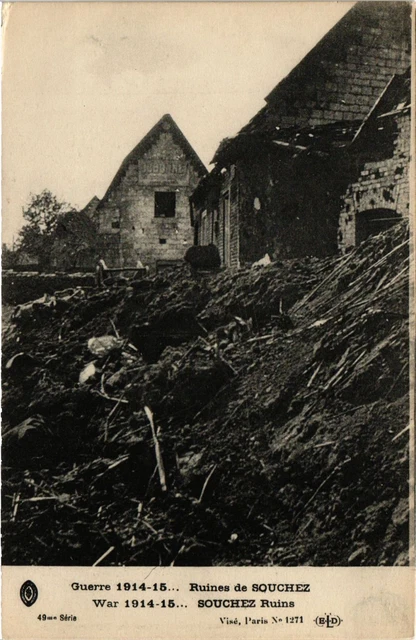 CPA AK Militaire Ruines de Souchez (361963)