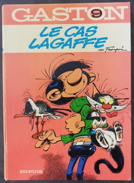 BD GASTON LAGAFFE N°9- ÉO - DOS ROND - 1971 : 