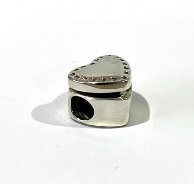 PANDORA Charm Sterling Silver ALE S925 GIFT FROM THE HEART CHARM 791247CZ bf