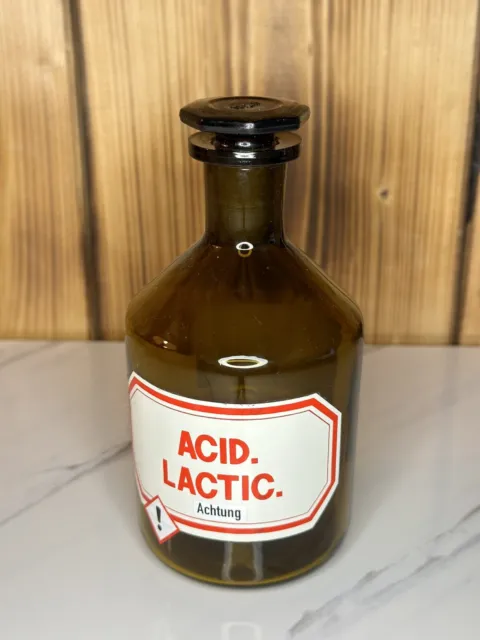 ApothekenFlasche Flasche Braunglas Glas Medizinflasche Acid Lactic