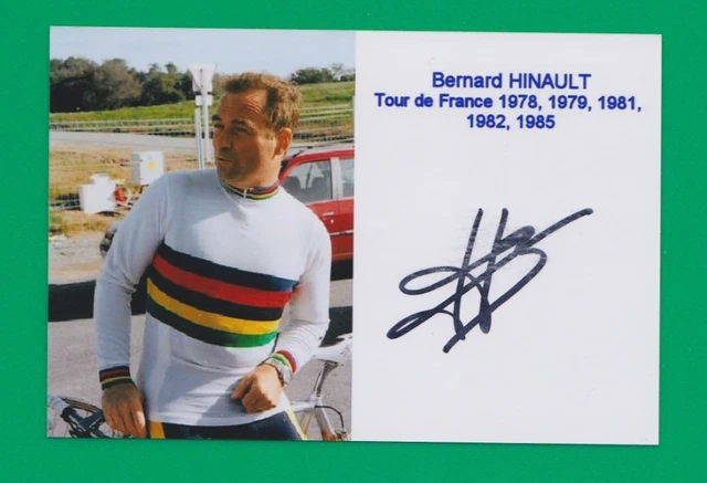 Carte Postale Cyclisme - Bernard Hinault Sprint Maillot Jaune Tour De France 1981