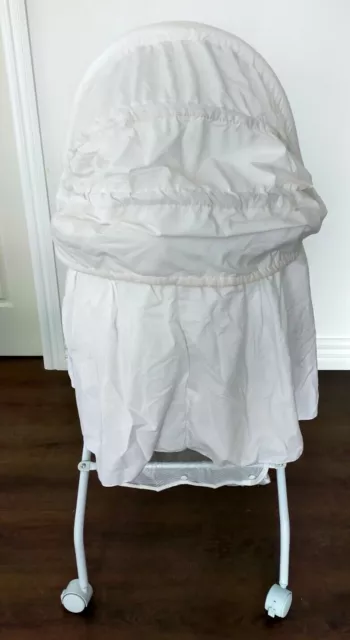 Hush Bubba Carry Bassinet White Baby Infant Set with Mattress and Sheet Set 3