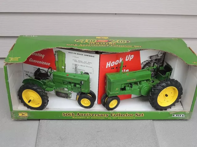 Ertl Diecast 50th Anniversary John Deere 40 and 70 Series Collector's Set NOS