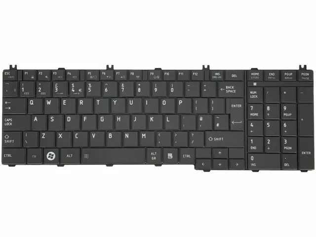 New Toshiba Satellite Pro C650 C650D C655 C660 L650 L655 L660 UK Keyboard