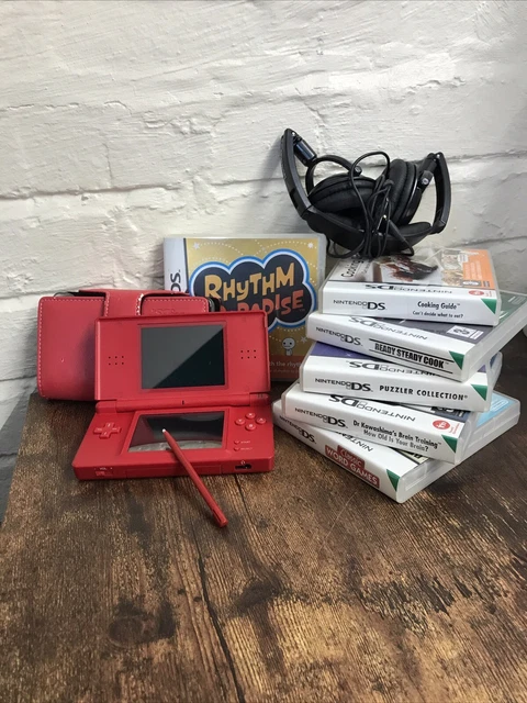 Untested Nintendo DS Lite Bundle- DS and 6 Games
