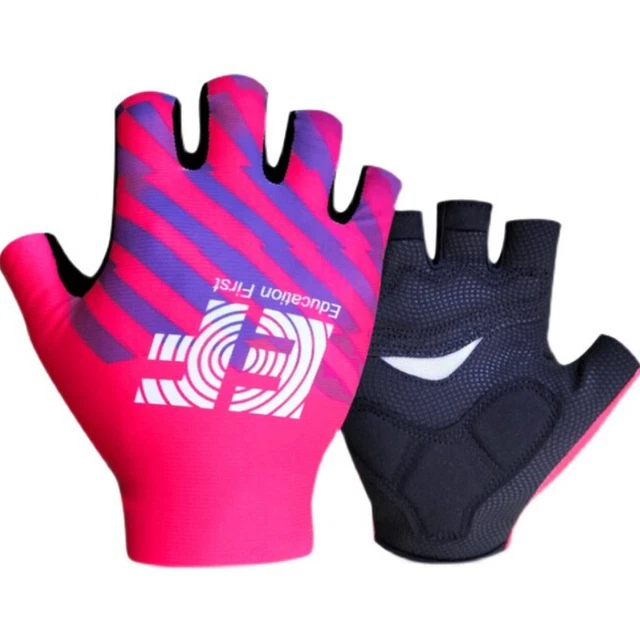 Guanti Ragazza Donna Rosa Corti Estivi Unisex Ciclismo Imbottiti Gel Termici MTB