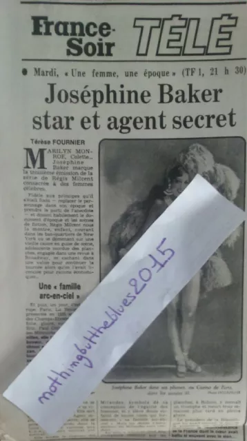 Joséphine Baker article France soir 1979