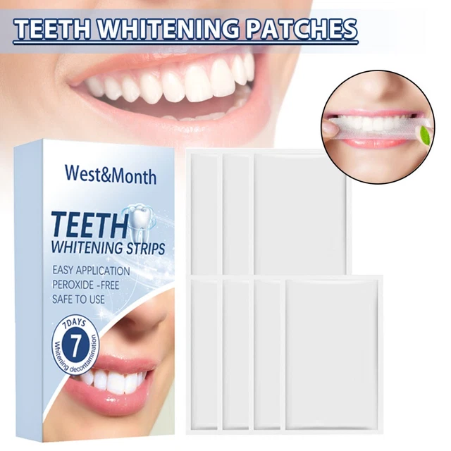 7 Day Teeth Whitening Strips Dental Tooth Bleaching Whitener M