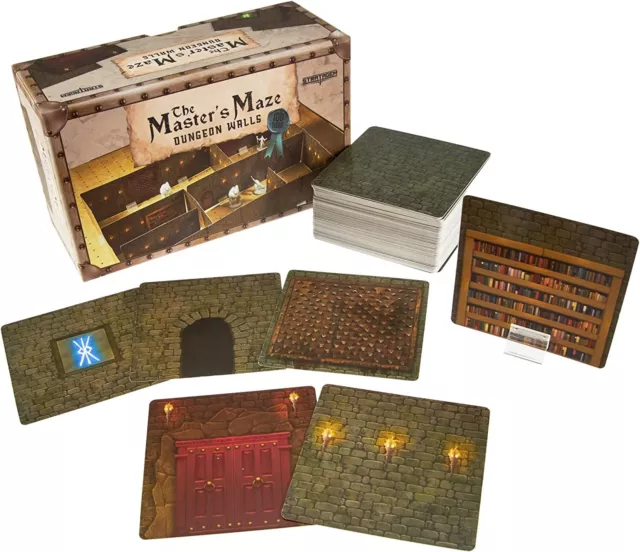 Stratagem The Master's Maze Dungeon Walls - 100 Card Tiles for 3D DND Dungeon