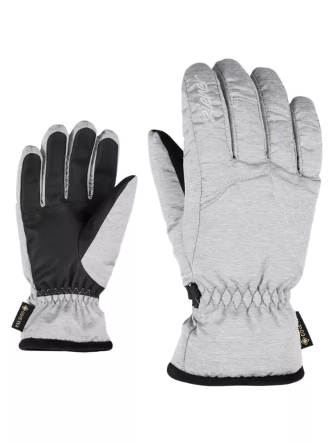 Ziener Femme Ski Gants Karri Goretex Gris Mélange 823 Neuf