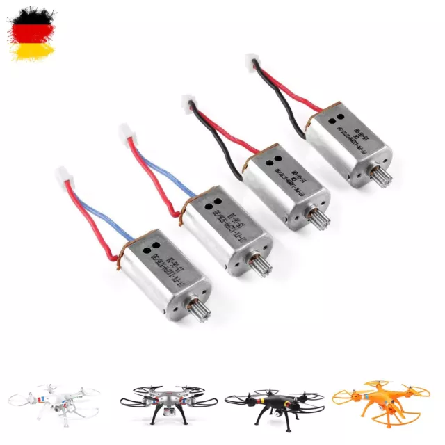 4 x Original Syma Motor für X8C, X8W und X8G Quadcopter, X8C-11, Ersatzteil, Neu