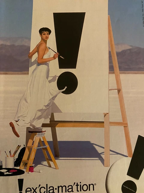 Exclamation Fragrance, Full Page Vintage Print Ad