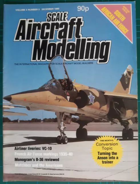 Scale Aircraft Modelling V3 N3 Dec 1980 South African Air Force A/C in Detail