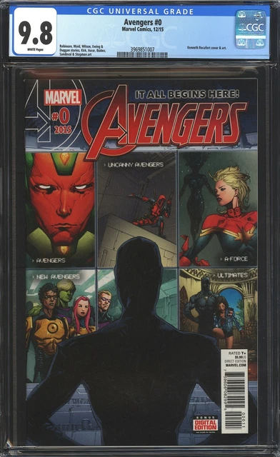 Avengers # 0 CGC 9.8 NM/MT WP 1st APP The Ultimates Marval Comics 2015