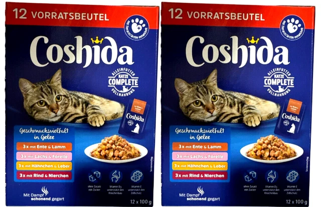40x 5g Coshida Sticks Katzen Leckerlis Katzensticks MSC LACHS 200g - Tierbedarf