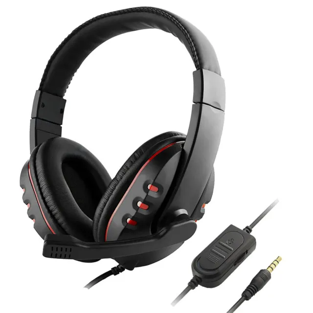 Bandeau de casque de jeu stéréo Surround pour PC 3 . 5 mm avec microphone