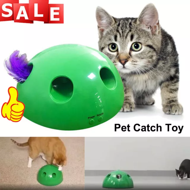 1x Automatic Cat Kitten Catch Motion Tease Mouse Interactive Electronic Pet Toy