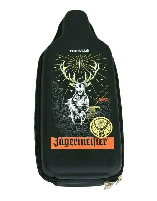 Jagermeister The Stag Bottle Insulated Hard Zipper Case Cover New