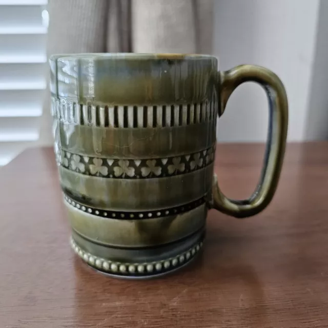 Green Wade Irish Porcelain Shamrock Coffee Mug Made in Ireland