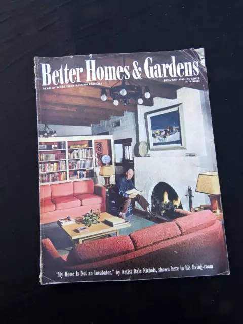 Better Homes & Gardens Magazine January 1945 Magazine Recipes Dale Nichols Better Homes & Gardens Magazine January 1945 Magazine Recipes Dale Nichols