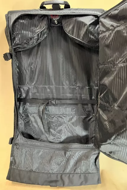 Preowned TUMI Made in USA Black Ballistic Nylon Bi-fold 23” Garment Bag Luggage 7