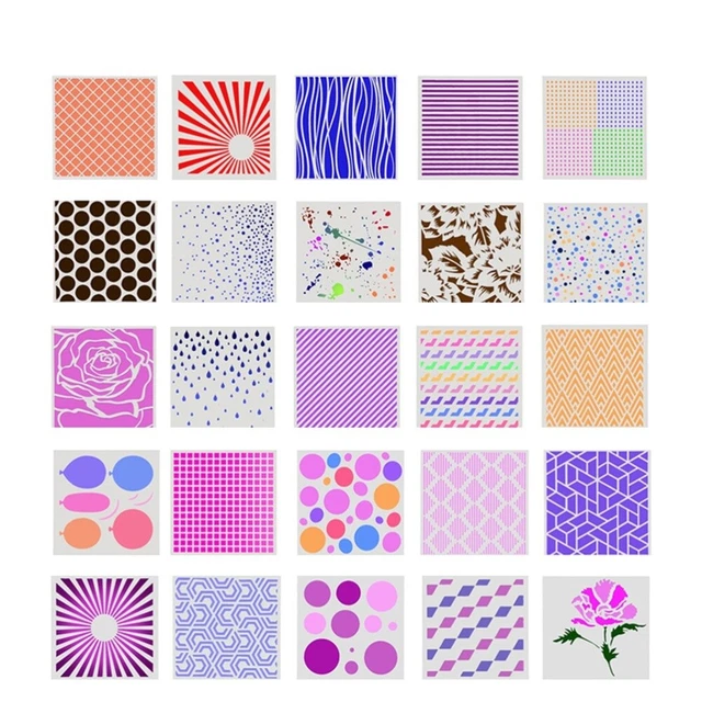 Stencil Nail Art PH PandaHall - 79 Modelli Finestra Vetro Per Decorazioni Unghie