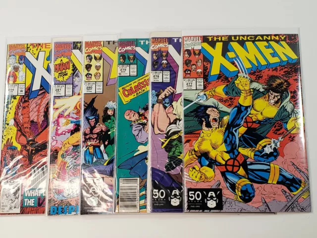 Uncanny X-Men 277 278 279 280 281 284 Marvel Comics 6 Book Lot 1991