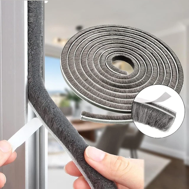 Brosse coupe-temps large application pour portes de sécurité installation faci