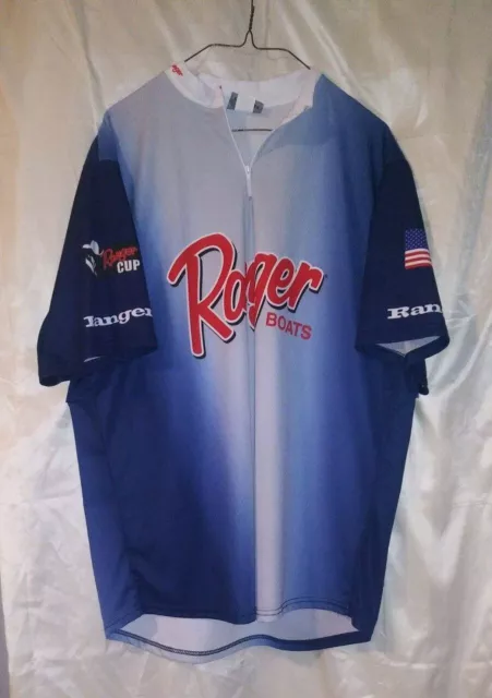 RANGER BOATS RANGER Cup Pro Tournament Fishing Blue White Shirt Sz 2XL  $39.99 - PicClick