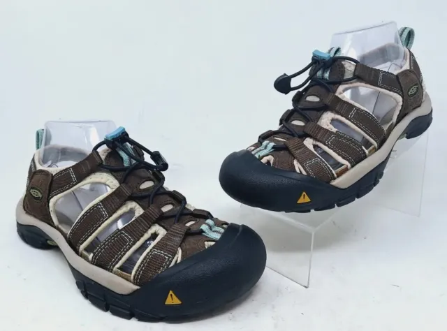 Keen Newport H2 Womens Sandals Size 7.5 Brown Blue Waterproof Hiking