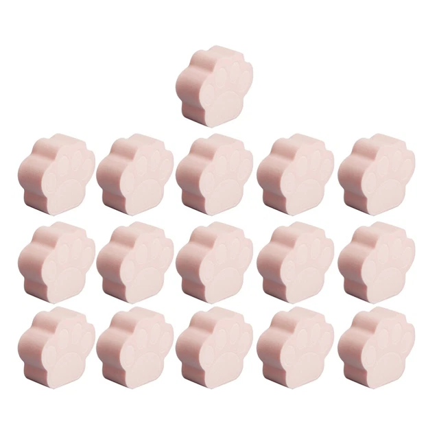 16 piezas Garra de gato Forma Polvo Aliento Esponja de Belleza para Base Cara