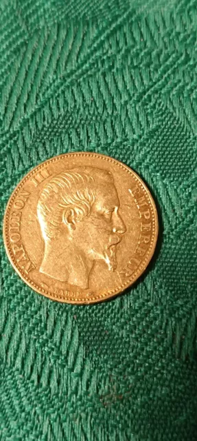 Pièce en Or - Napoléon III - 20 francs - 1854   - Tête nue - Empire Français