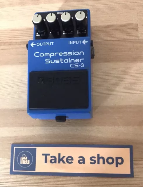 BOSS CS-3 Compression Sustainer Effects Pedal for Guitar, PSA POW Good condition