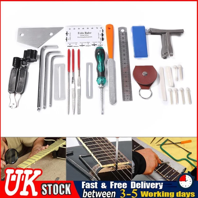 UK 36 in 1 Professional Guitar Repair Tool Kit String Tuning Wrenches Tool
