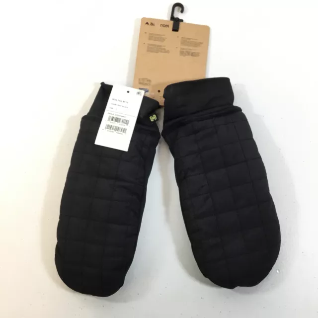 Burton Womens True Black Heavyweight Screen Grab Quilted Mitt Size Large 2