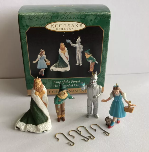 Hallmark Keepsake Ornament "KING OF THE FOREST" Set of 4 Wizard of Oz