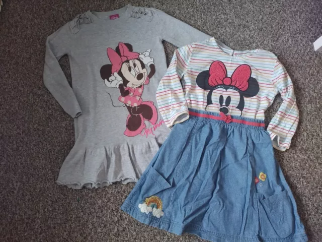 Girls Mini Mouse Dresses Bundle 5-6 Years