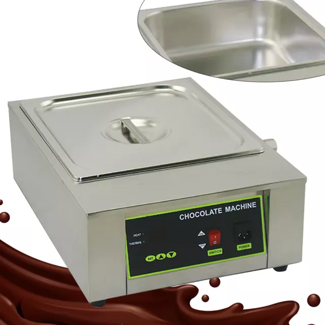 Commercial Electric Chocolate Tempering Machine Melter Maker 1 Melting Pot 8KG