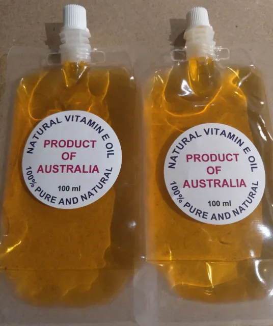 Vitamin E Oil, 100% Natural Oil, Anti Ageing, Australian, Free Shipping/Postage