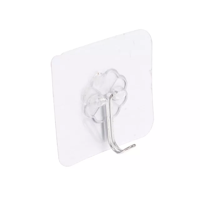 10Pcs Seamless Waterproof Kitchen Bathroom Strong Sticking Wall Adhesive Hook