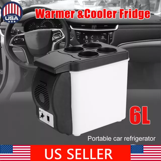 12V 6L Electric Cooler and Warmer Car Refrigerator Portable   Fridge Freezer