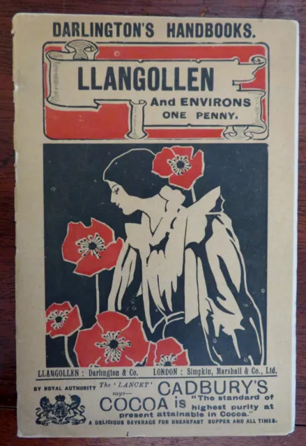 Llangollen Wales Travel Guide 1898 Darlington & Co. pictorial tourist book