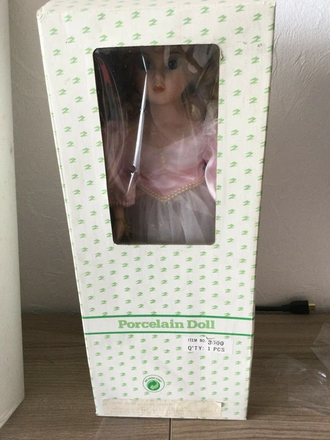 POUPÉE D'ARTISTE DE collection en porcelaine 53 cm en excellent état